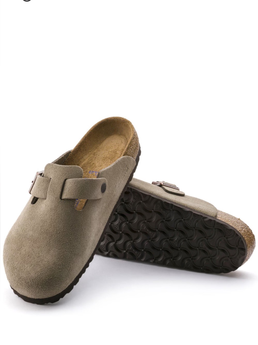 NIB Birkenstock Boston taupe suede clog - EU40 regular/narrow